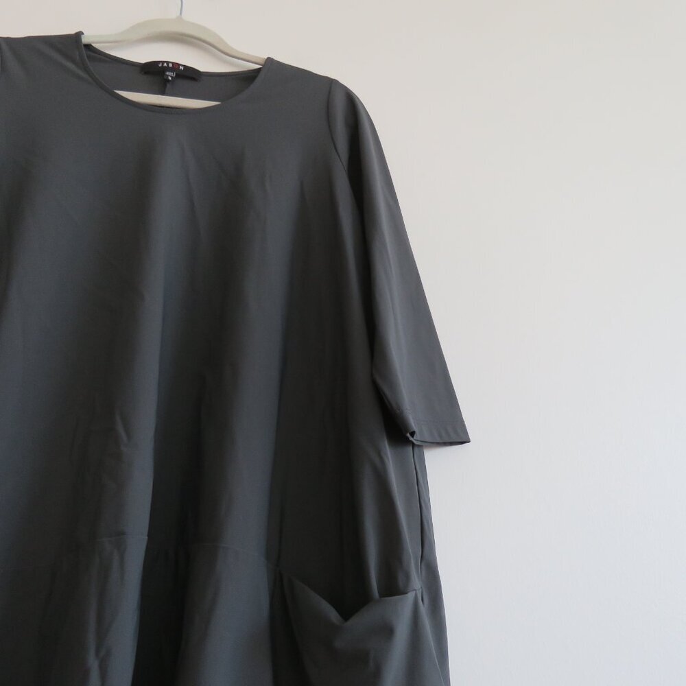 JASON Portofino Pocket Tunic Top in Dark Gray Lagenlook Minimalist - Size S - Picture 12 of 16